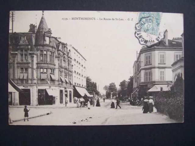 CPA  -  95  -  Montmorency  -  La Route de Saint-Leu  - 1905