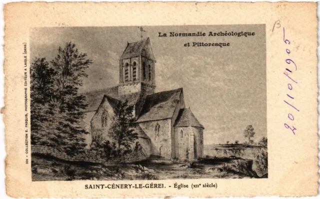 CPA AK La Normandie St-Cénery-le-Gérei - Église (435199)