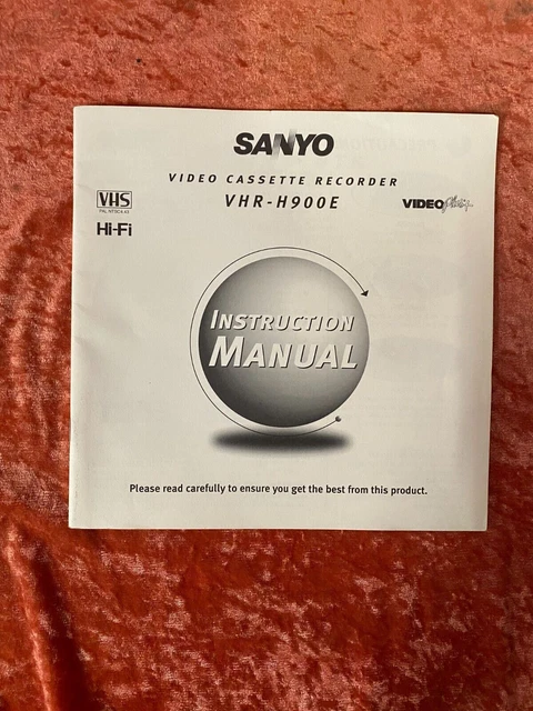 Sanyo Videocassette Registratore VHR-H900E manuale di istruzioni RE146
