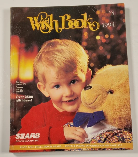 SEARS WISH BOOK 1994, Christmas Catalogue, Vintage Toys, Dept Store
