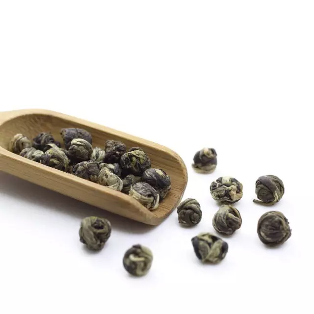 3.53ozJasmine Dragon Ball Tea est un thé vert avec un agréable arôme de jasmin 2