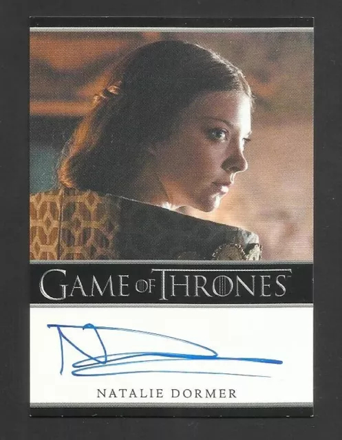 Game Of Thrones Natalie Dormermargaery Tyrell Signed Autograph Card 2012