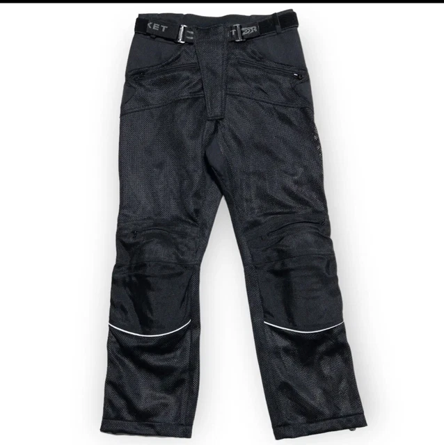 Joe Rocket Motorcycle Pants Men's Large Short Mesh Padded Armor Knee Biker Black