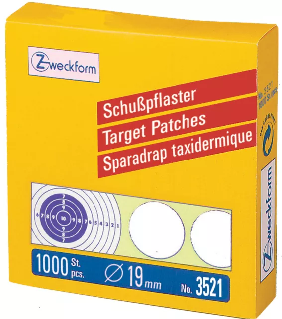 AVERY Zweckform Schußpflaster weiß Durchmesser: 19 mm 1.000 Stück