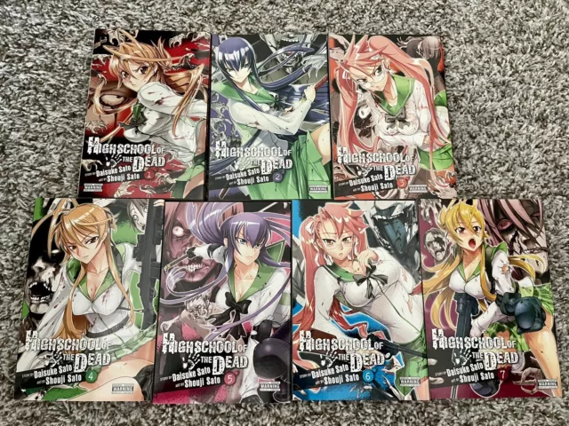 MANGA High School of the Dead Books 1-7 in 2 Full Color OMNIBUS Editions  1-2 HC by Daisuke Sato: New Hardcover