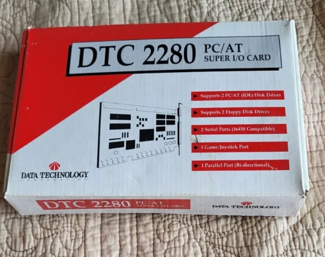 Data Technology DTC2280 16-Bit ISA I/O Card Vintage
