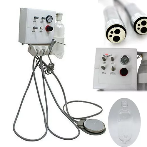 4 Hole Dental Portable Delivery Turbine Unit Wall Mounted With Foot Switch New