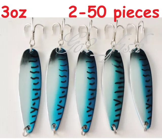 2 TO 50 Pieces Casting 3oz Crocodile Spoons Fishing Lures-Choose Color and  Qty $10.99 - PicClick