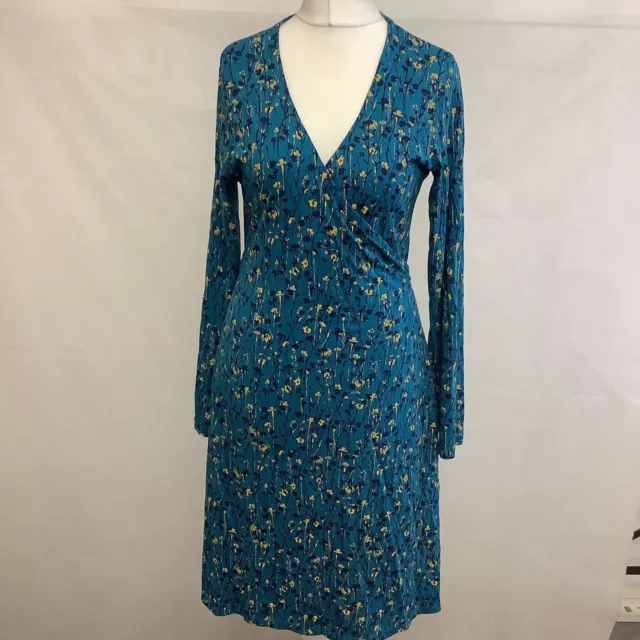 MOUNTAIN WAREHOUSE Ladies Blue Juniper Printed Wrap Midi Dress Size UK14 BNWT