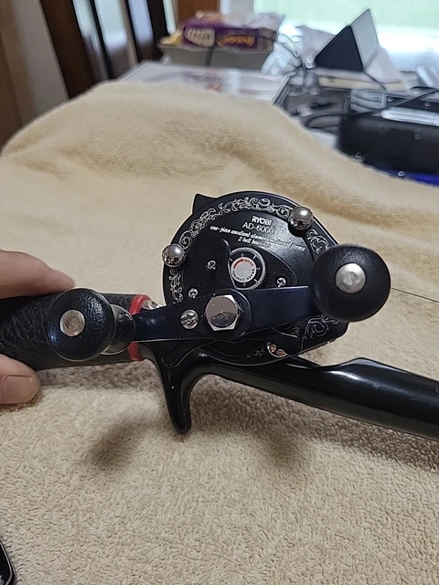 RYOBI AD-6000 OLD Reel Aluminum Frame Smooth Cast Iron Fishing