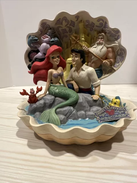 Disney Traditions Seashell Scenario (The Little Mermaid) Shell Scene Jim Shore