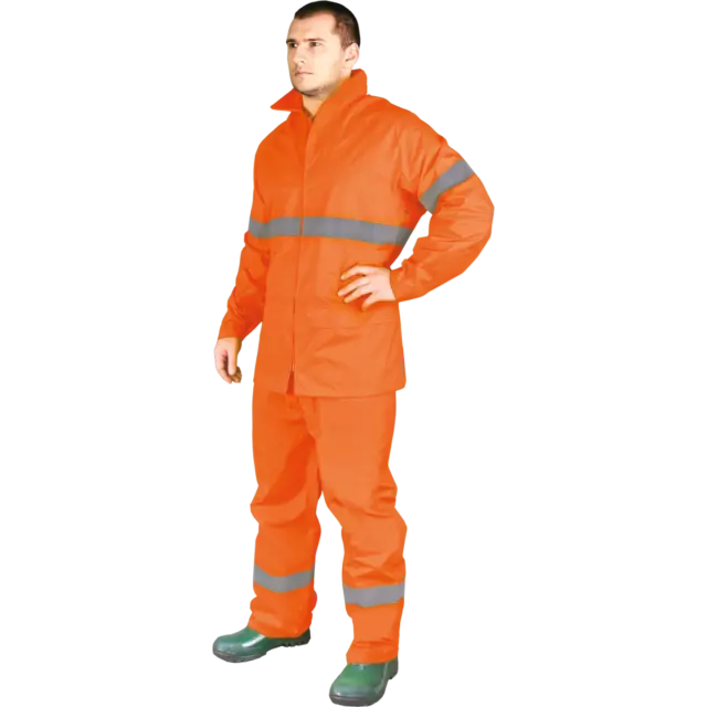 Regenanzug Regenhose Regenjacke Regenkombi Orange Gr. M - XXXL NEU TOP