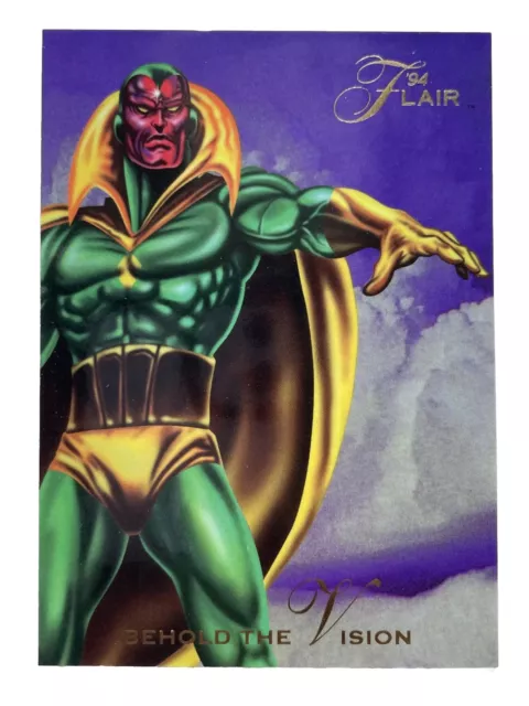 1994 Flair Marvel Annual Inaugural Edition Card #27 Behold The Vision: Origin