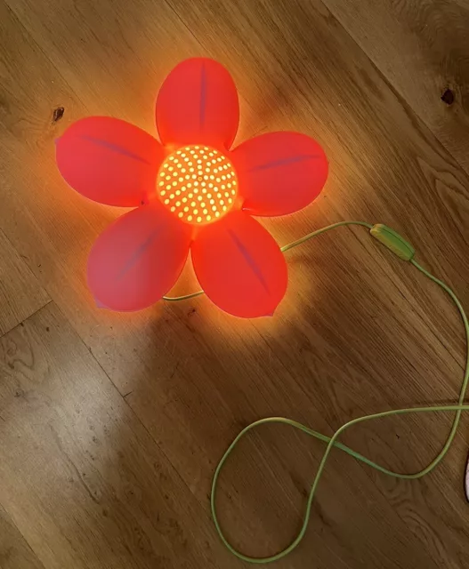 IKEA Smila Blomma Lampada da parete fiore rosa, camera da letto bambini, asilo nido