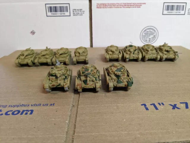 Flames of War German Panzer IV H Company, 15mm Resin and Metal minis