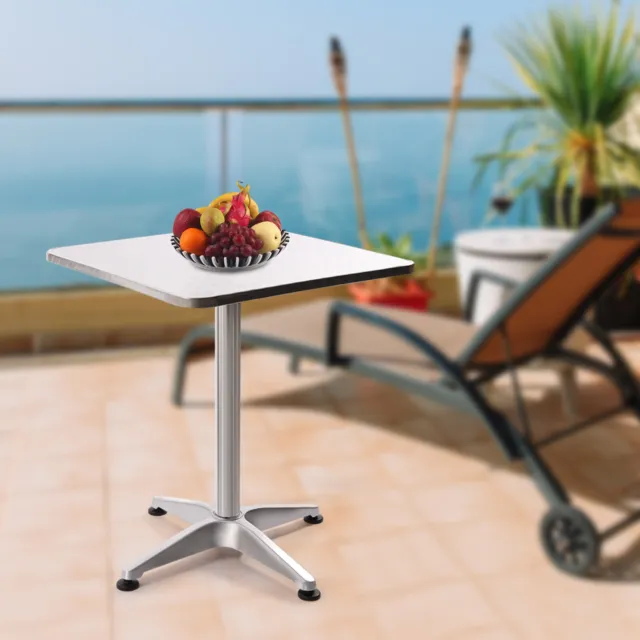 Potable Square Flip-up Table Aluminum Indoor & Outdoor Table Home Restaurants