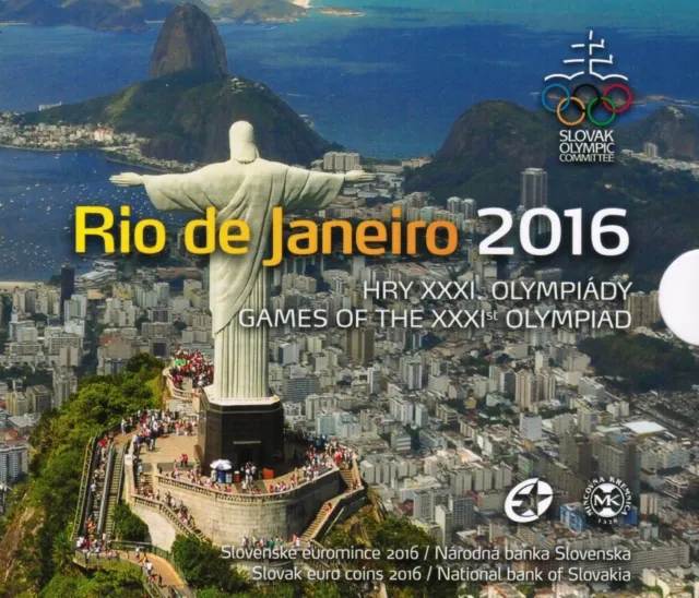 Slowakei KMS Kursmünzensatz 2016 Olympia Rio de Janeiro