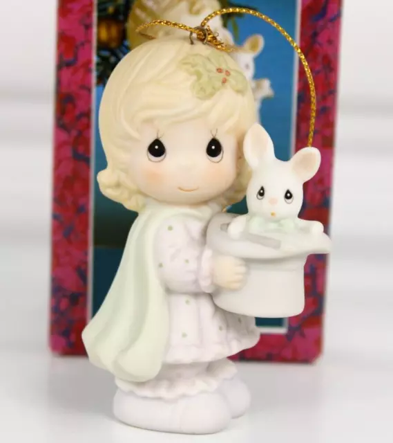 Precious Moments The Magic Starts With You Porcelain Ornament Vintage 1992