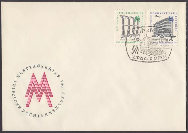 DDR-1961:  FDC mit MiNr:  813-814   -ESST-