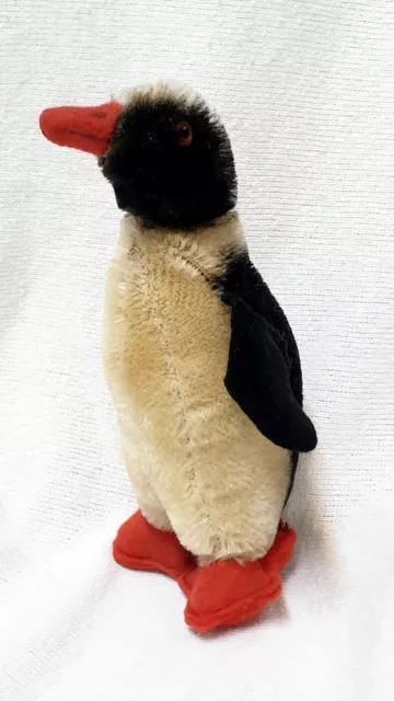 Alter STEIFF Pinguin "PEGGY" ca. 15 cm Höhe, mit Knopf