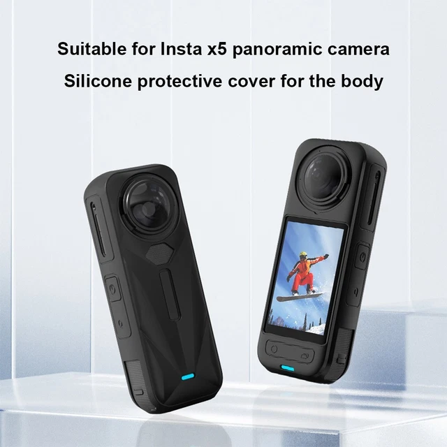 Coque De Protection En Silicone PULUZ Pour DJI Osmo 360 Avec Cache D'objectif (noir