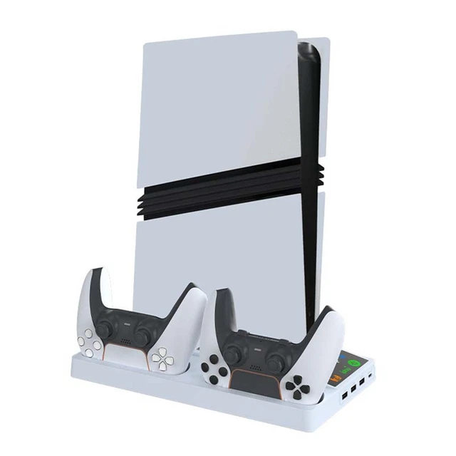 COOLING STATION FOR PS5 Pro with 3 Adjustable Speed Fans and Controller ...