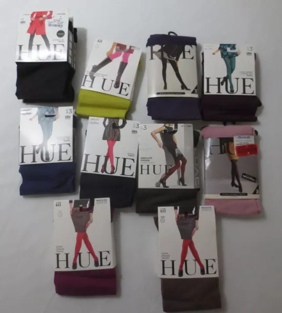 Hue tights Opaque in different colors and sizes