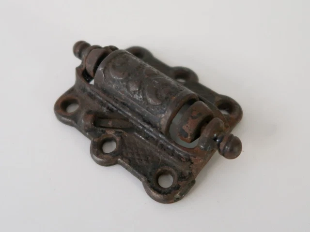 Antique Victorian Cast Iron Screen Door Hinge Spring Loaded