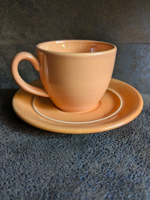 Lot De 6 Tasses à Café Brosio Les Cafés Folies - Orange Vintage (Allemagne) NEUF