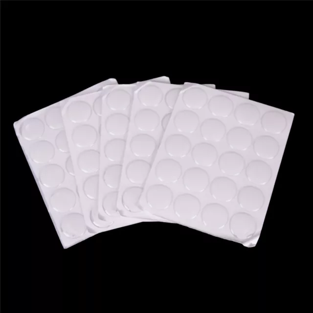 100x 1" Round 3D Dome Sticker Crystal Clear Epoxy Adhesive Bottle Caps CrafR QU 2