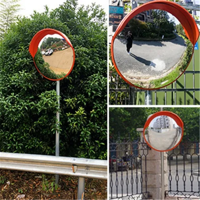 30/45cm Roadway Safety Security Curved Wide Angle Road Mirrors Convex Mirror