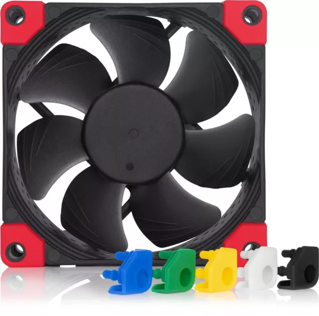 Ventilador de caja de PC Noctua NF-A8 PWM cromax.negro.swap 80 mm x 25 mm 2200 rpm 17,7 dBA