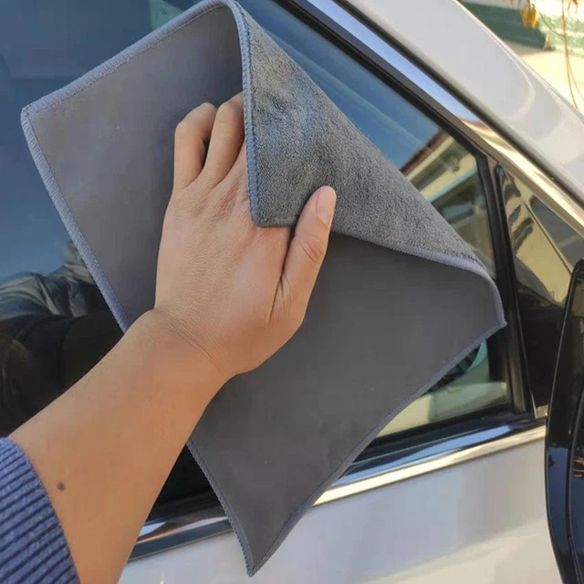 Super Absorbent Car Drying Towel Suede & Coral Velvet D-sided Car Cleaningxpc