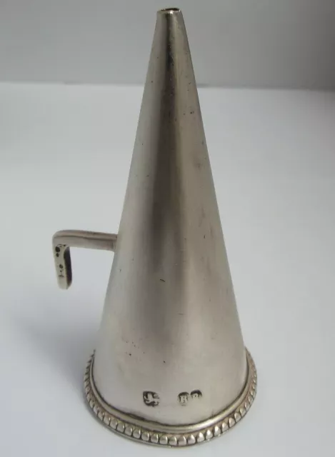 Large English Antique 18Th Century Georgian 1770 Sterling Silver Candle Snuffer