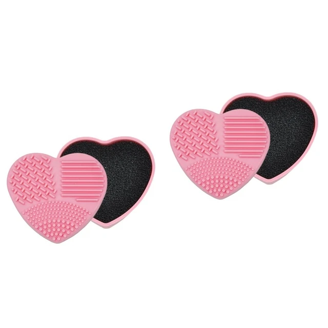 2 PCS Brosse Couleur Éponge Retrait Sec Maquillage Brosses Cleaner