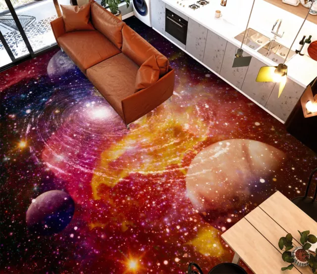 3D Romantic Universe B2861 Floor WallPaper Murals Floor Print Decal UK Vera 2023