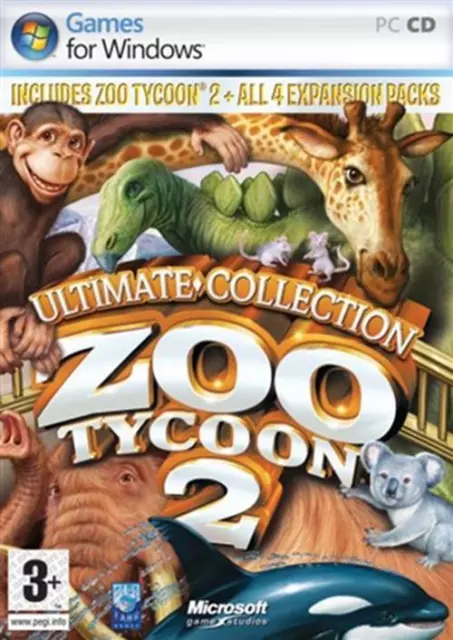 Zoo Tycoon 2 Ultimate Collection - PC Compiter Windows Simulation Video Game