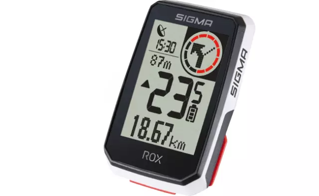 Sigma ROX 2.0 Top Mount Set GPS Fahrradcomputer White (01053)