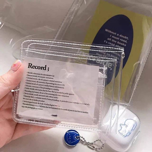 New Fashion PVC Transparent Waterproof Wallet Small Coin Purse Free Shipping 3