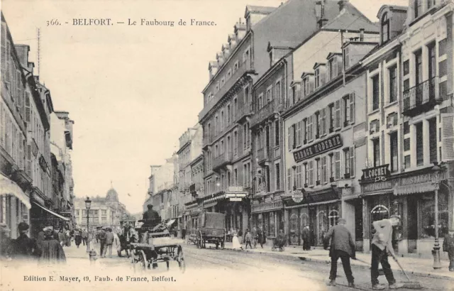 Cpa 90 Belfort Le Faubourg De France