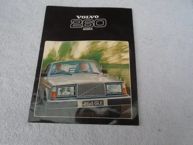 Volvo 260 Series Sales Brochure  1978 Saloon Estate - 264GL 265GL 264GLE 265GLE