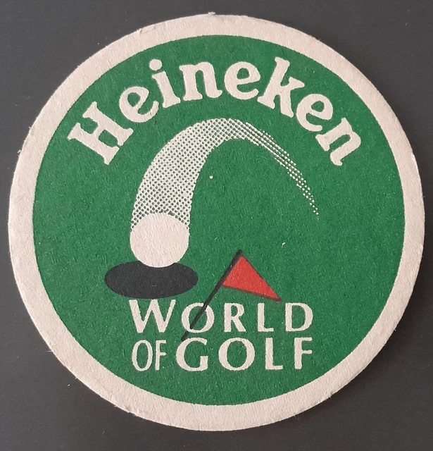 Sous-bock. Heneken. Partenaire du " World of GOLF ".