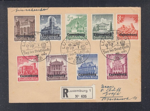 Dt. Reich Besetzung Luxemburg FDC 1941