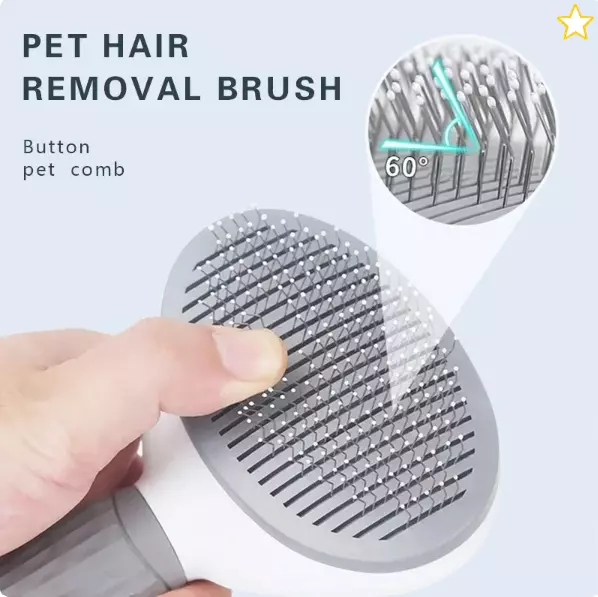 Pet Dog Cat Brush Comb Self Cleaning Hair Remover For Dogs Cats Grooming Tools