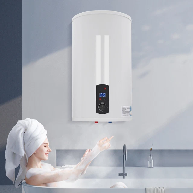 HUOMMGS Warmwasserspeicher 80L 2KW - Elektroboiler Für Dusche Mit Handbrause