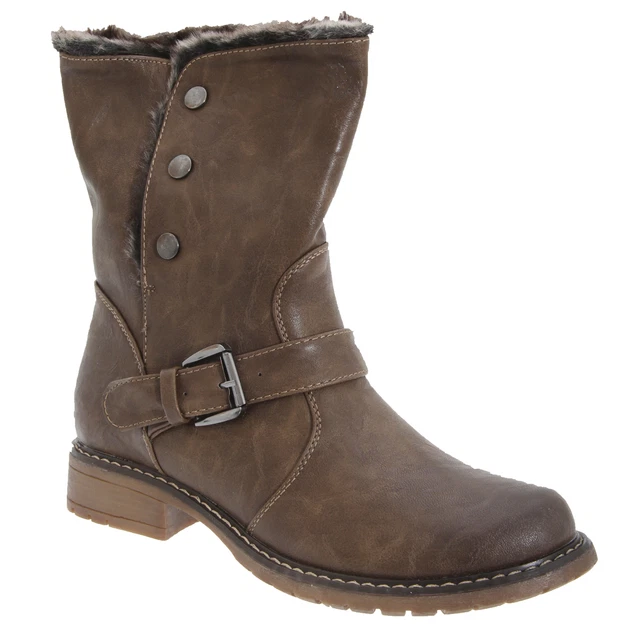 Cats Eyes - Bottines style motard - Femme (DF215)