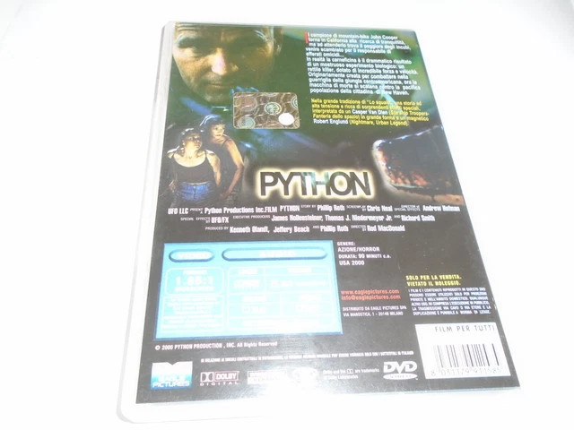 Python Dvd Menu 2000 DVD FILM ,PYTHON creato dalla natura...perfezionato dall'uomo,FUORI ...
