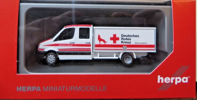 Set Herpa Auf Achse - Camion MAN Transporter Rouge - Échelle 1:87 - Neuf En Boîte