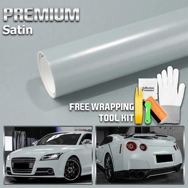 PREMIUM SATIN BATTLESHIP Gray Matte Flat Vinyl Wrap Sticker Film DIY