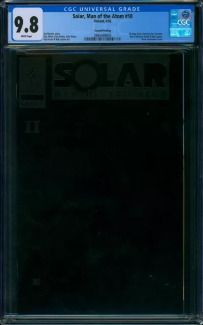 Solar Man of the Atom #10 2ND PRINT ⭐ CGC 9.8 ⭐ Eternal Warrior Valiant 1992